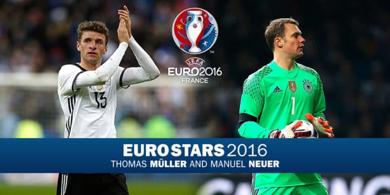EURO Stars: Bayern's German Neuer and Muller | SOCCER.COM
