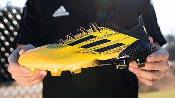 adidas X Speedflow Messi.1 FG Firm Ground Soccer Cleat - Solar Gold/Core  Black/Bright Yellow | SOCCER.COM