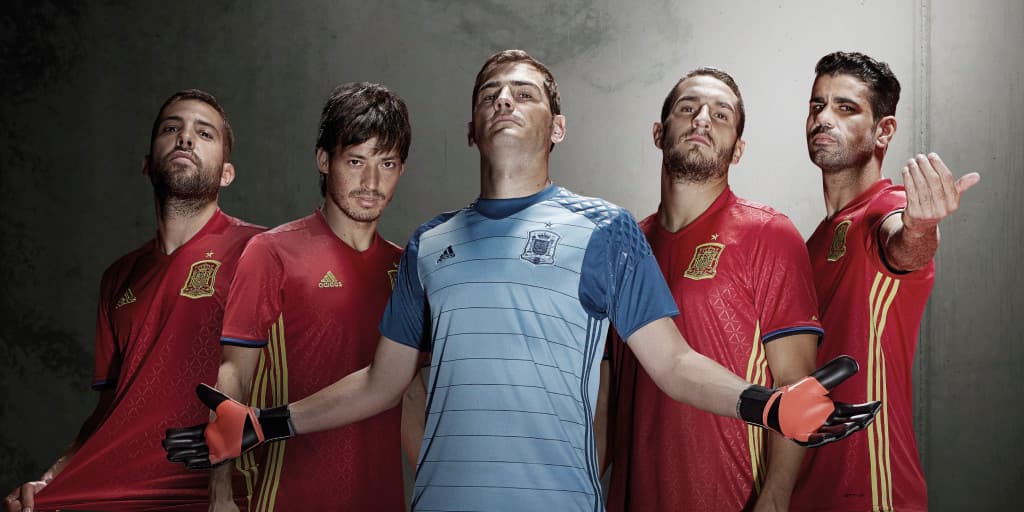 2016 adidas Spain home and away jerseys unveiled
