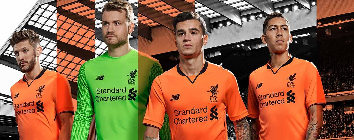 2017-18 New Balance Liverpool third jersey stands out in Bright Citrus