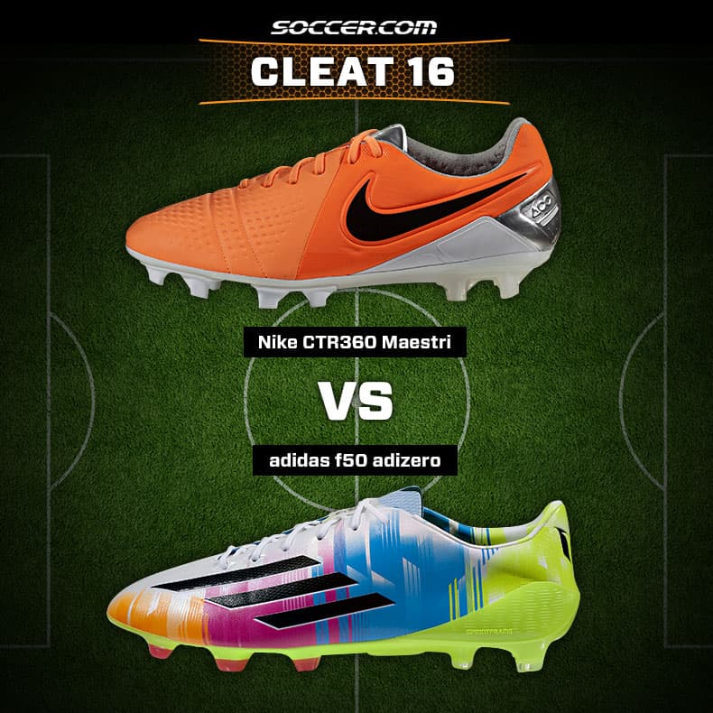 Cleat 16: Nike CTR360 Maestri v adidas F50 adizero